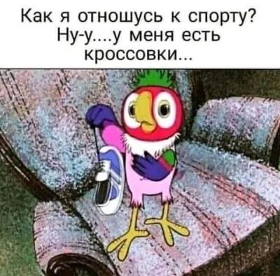 Мое отношение к спорту: есть кроссовки