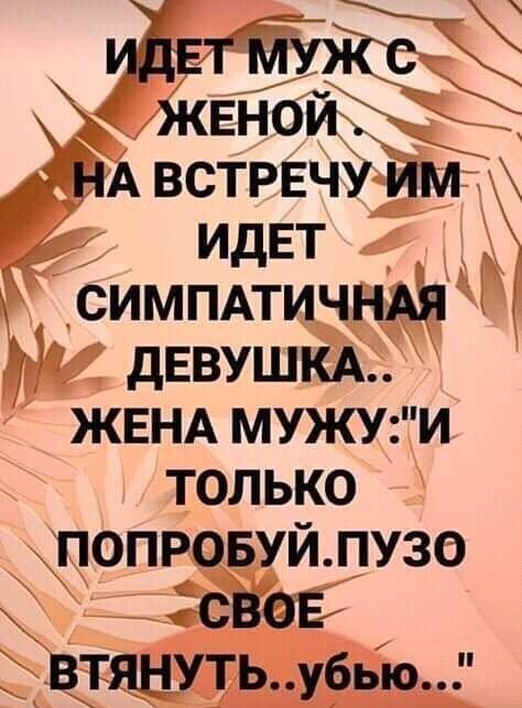 Жена мужу: 