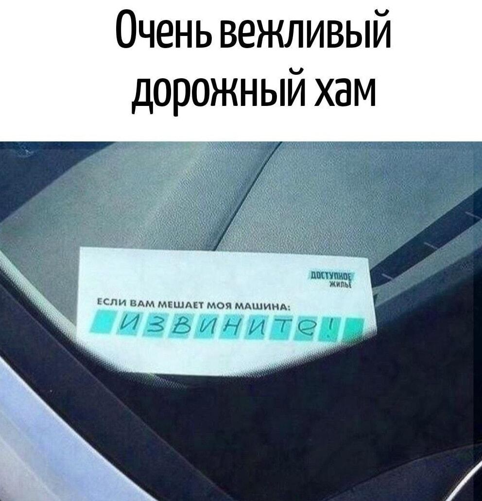Вежливый дорожный хам