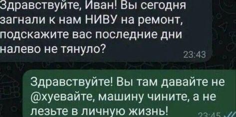 Автосервис: «Иван, а налево не тянуло?» Ремонт НИВЫ превратился в допрос!