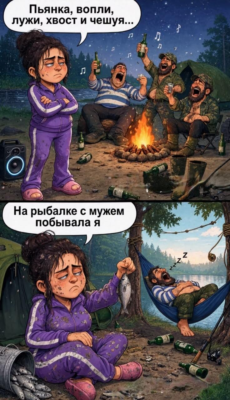 Рыбалка с мужем: когда ты и рыбак, и уборщик, и аниматор!