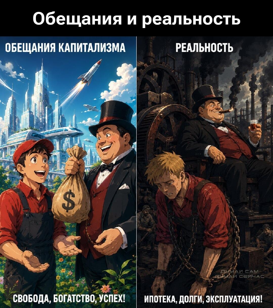 Капитализм: яркие обещания и суровая правда жизни