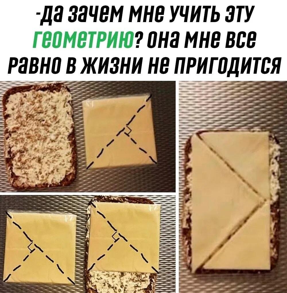 Геометрия в жизни: когда она спасает твой идеальный бутерброд!