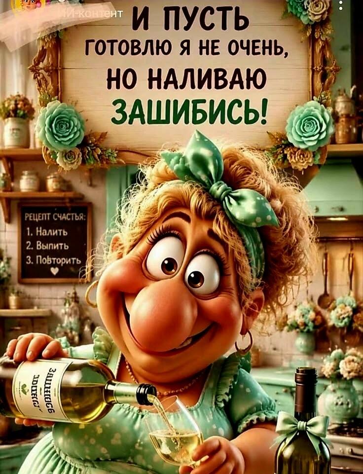 Мой кулинарный талант? Я отлично наливаю! Вот рецепт счастья!