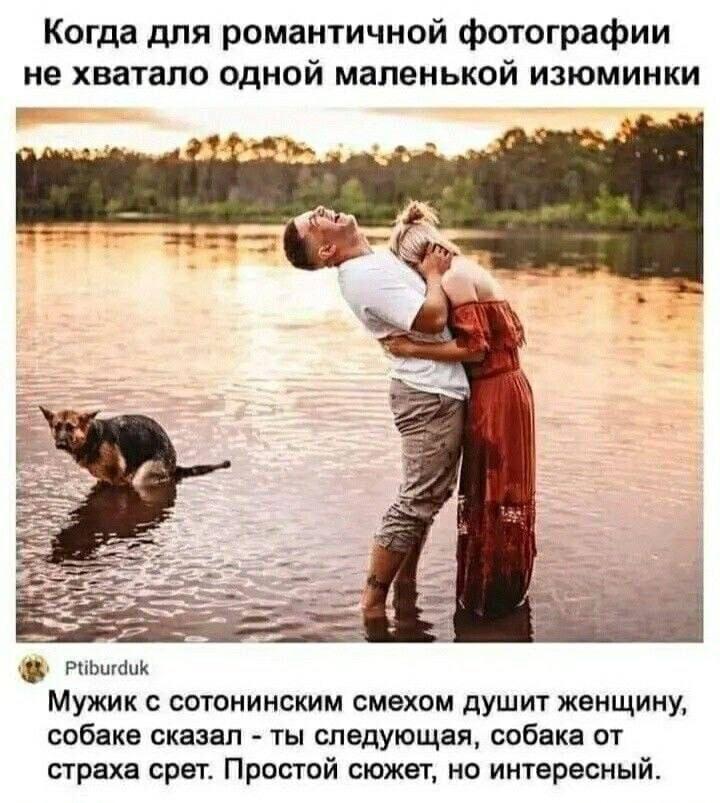 Романтическая фотосессия: когда собака добавила свою 