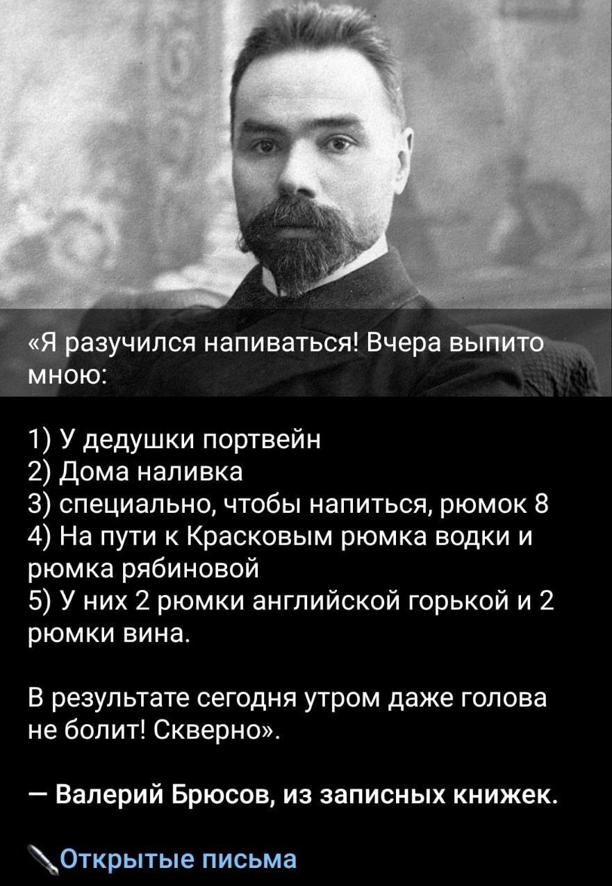 Брюсов: Выпил ВСЁ, а голова не болит! Секрет стойкости