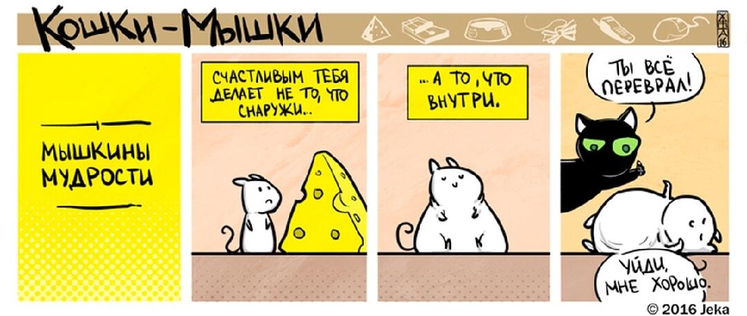 Мышкины мудрости: когда сытый живот важнее философии
