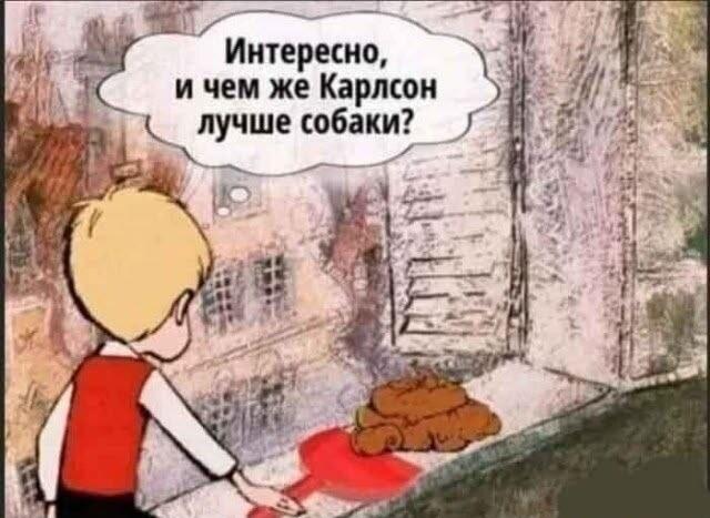 Малыш озадачен: Карлсон vs собака, кто пачкает больше?
