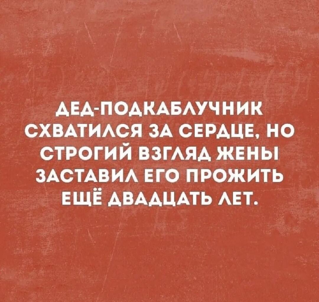Строгий взгляд жены: Дед-подкаблучник прожил еще 20 лет!