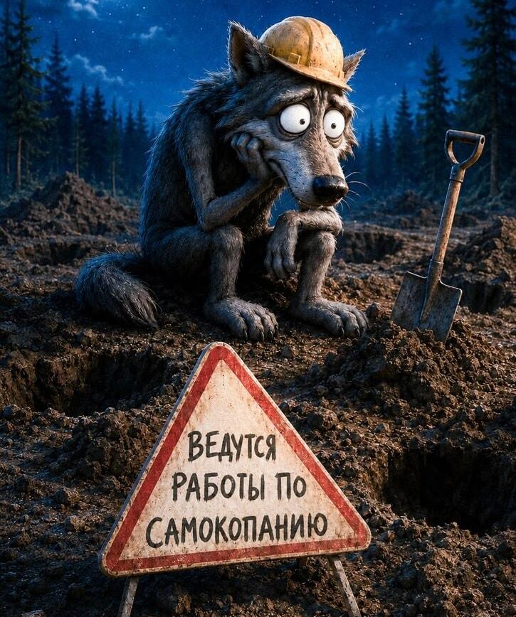 Волк в каске: когда работы по самокопанию зашли слишком глубоко