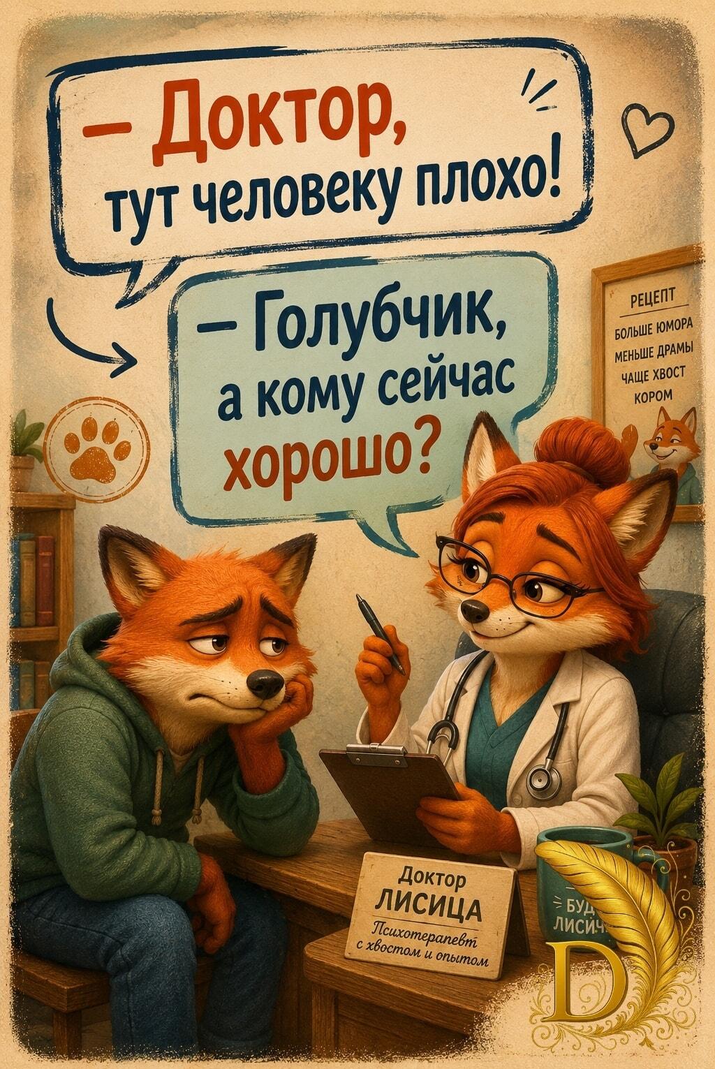 Самый жизненный ответ психотерапевта: 