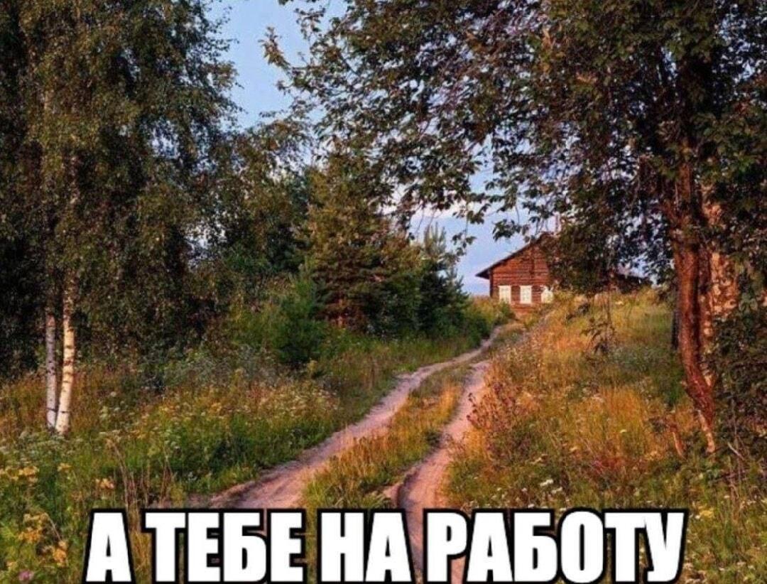 Лето, деревня... а тебе на работу!