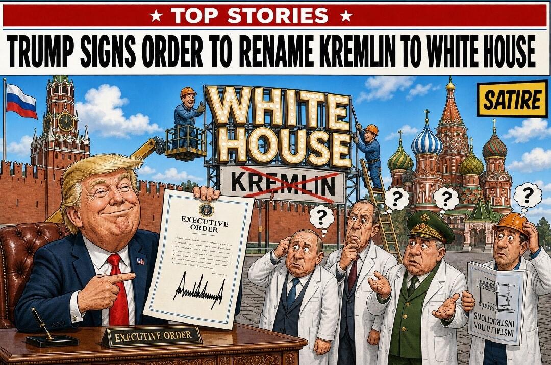 Трамп переименовал Кремль в Белый дом: русские в шоке!