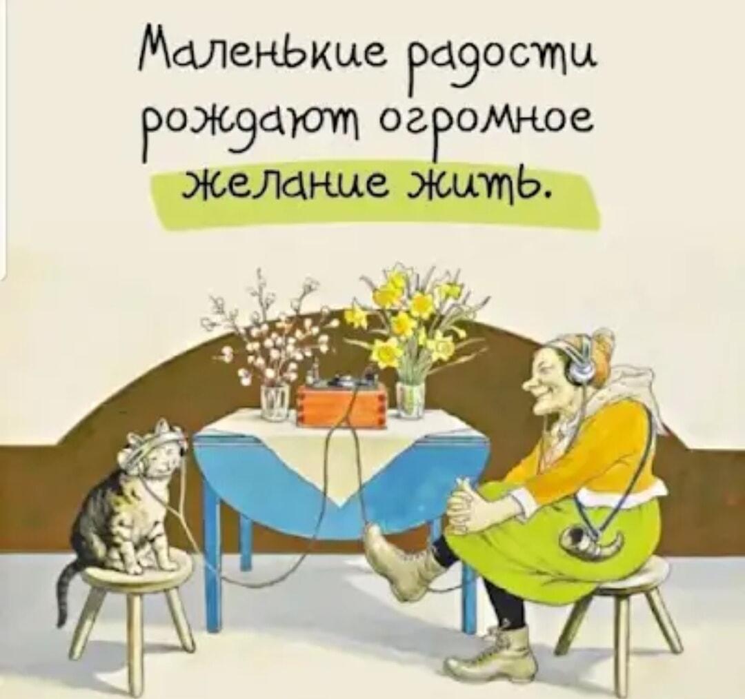 Бабуля, кот и музыка: вот он, секрет счастья!