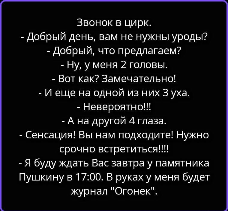 Звонок в цирк: Неожиданная развязка про двухголовых и шпионов