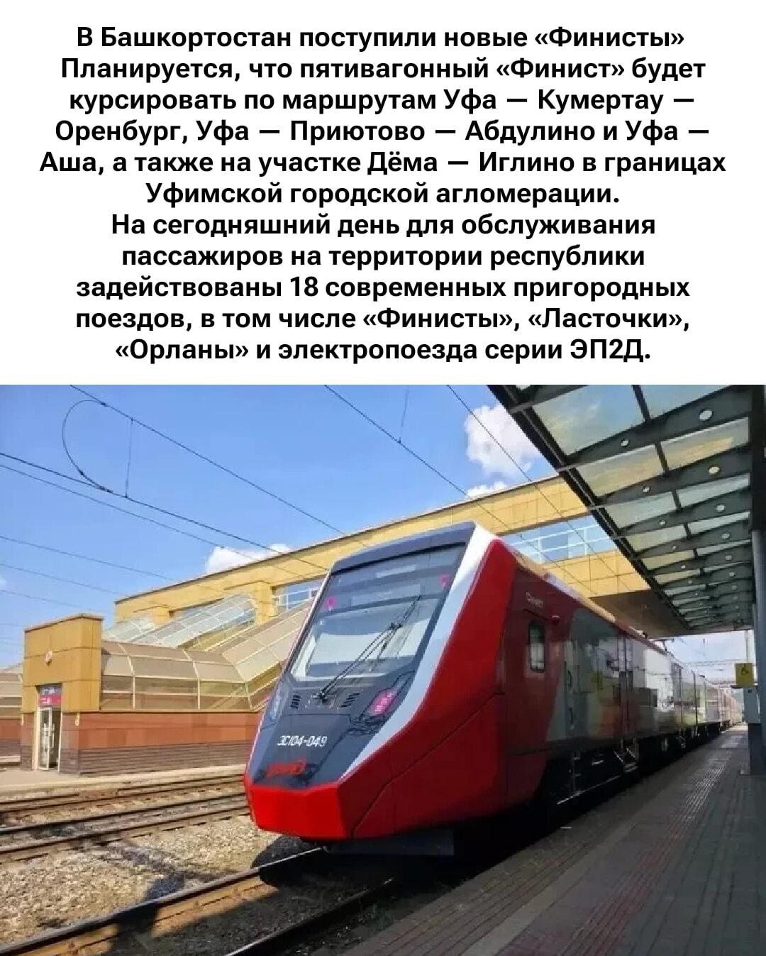 Башкортостан встречает «Финистов»: комфорт на рельсах уже здесь!
