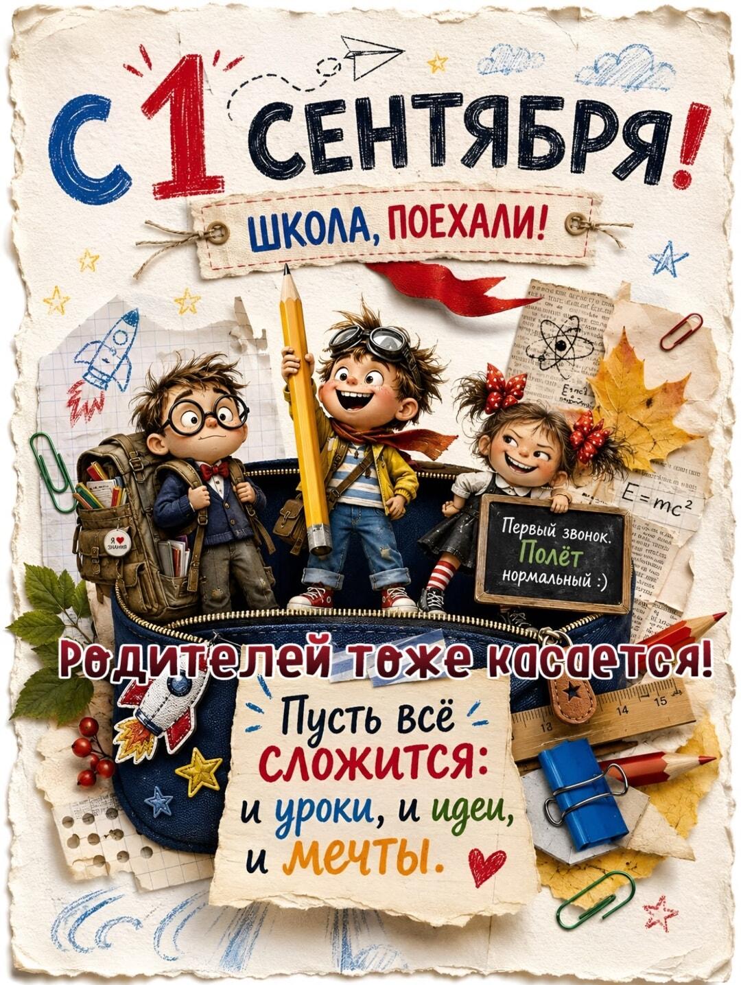 1 сентября: Школа, поехали! Родителей тоже касается!