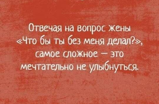 Мужья поймут: мечтательная улыбка на вопрос жены