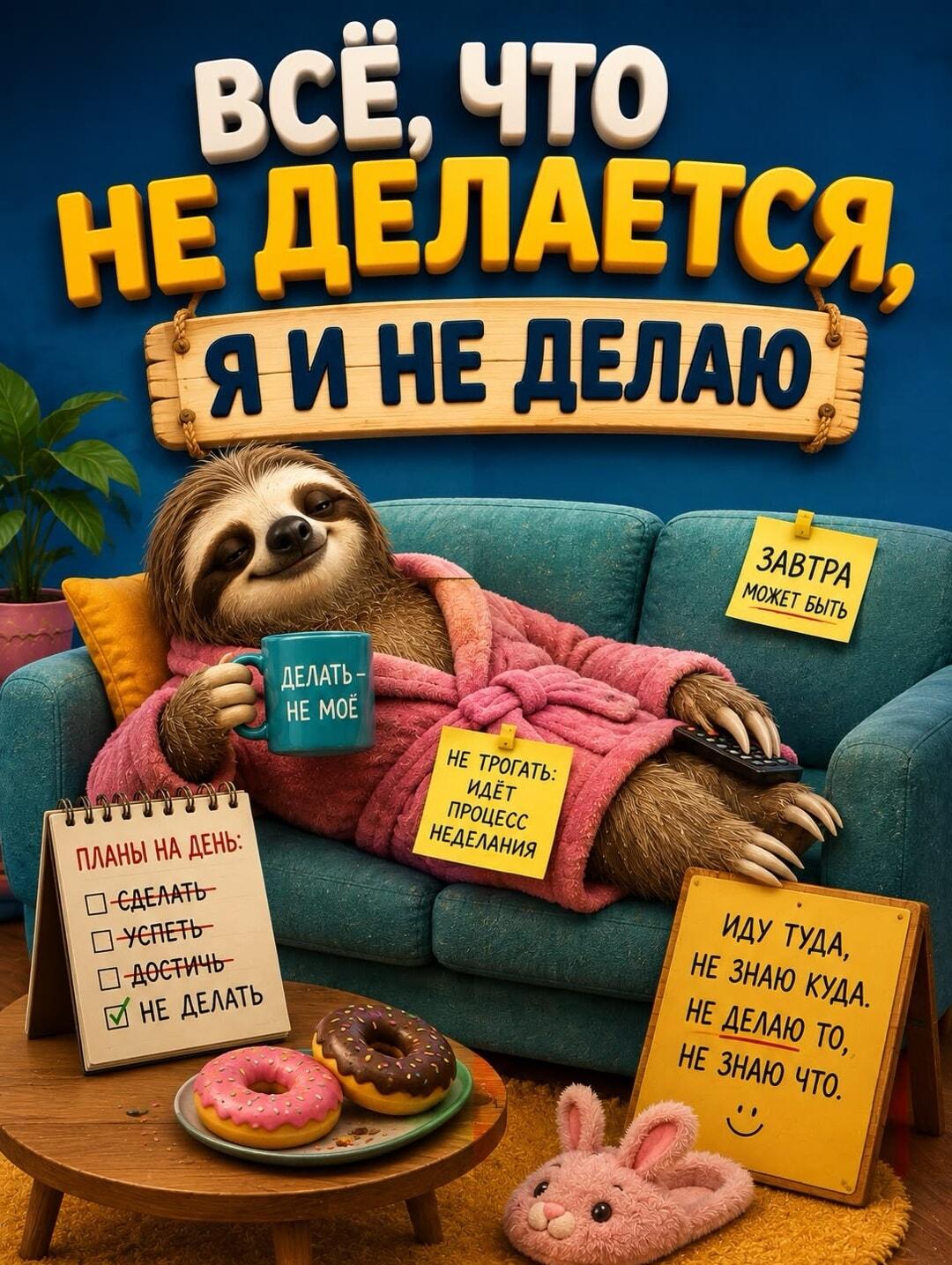 Мой девиз по жизни: всё, что не делается, я и не делаю!