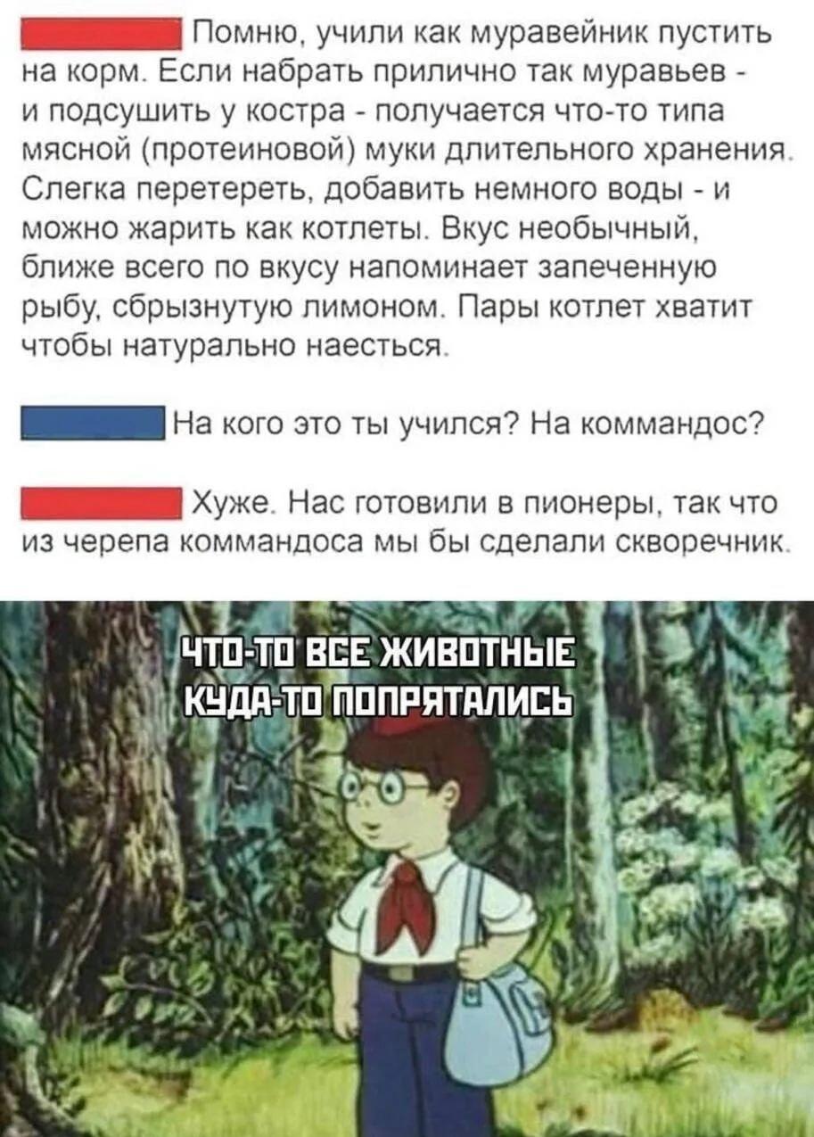 Пионеры vs Коммандос: Как выжить, если очень голоден?