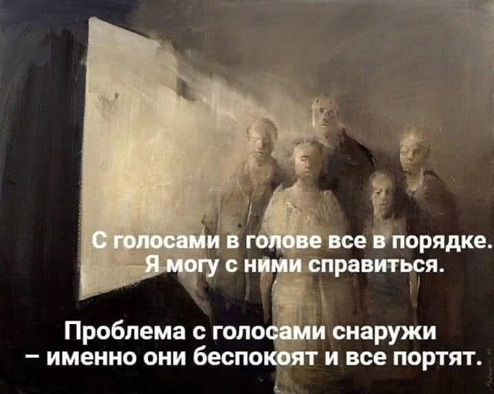 Голоса в моей голове в порядке, а вот снаружи...